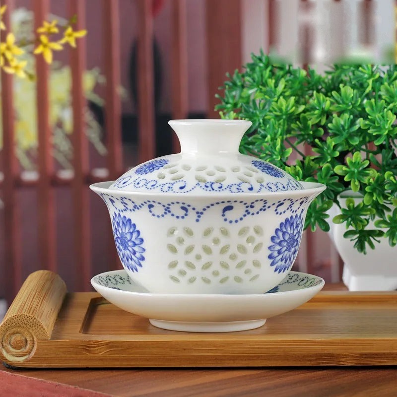 Gaiwan Reiskorn Blau